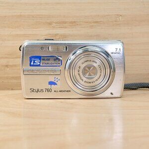 Olympus Stylus 760 7.1MP Digital Camera All-Weather Silver 3x Optical Zoom